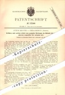 Original Patent - Anton Richter In Oberkreibitz , Böhmen , 1881 , Werkzeug Für Lampen , Kreibitz , Chribská !!! - Boehmen Und Maehren