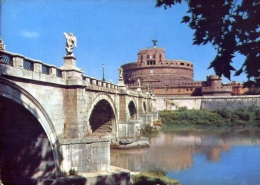 Roma - Ponte E Castel S.angelo - 1123 - Formato Grande Viaggiata - Ponts