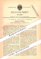 Original Patent - C.W. Moritz In Neustadt Am Rübenberge , 1881 , Ventilator , Gebläse , Landwirtschaft , Agrar !!! - Neustadt Am Rübenberge