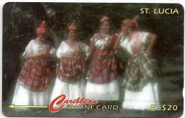 St. Lucia - Women In National Wear - 121CSLA - 1996, 30.000ex, Used - St. Lucia