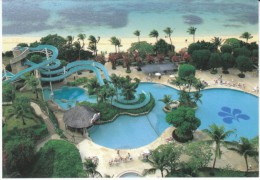 Saipan Northern Marianas Islands, Hotel Nikko Pool And Giant Water Slide View, C1990s/2000s Vintage Postcard - Isole Marianne