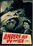 Das Neue Film-Programm Von Ca. 1957  -  "Anders Als Du Und Ich"  -  Mit Paula Wessely - Paul Dahlke - Magazines