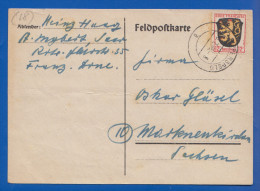 Deutschland; Alliierte Besetzung Französiche Zone; MiNr. 6; Feldpostkarte 1946 Stempel Sippersfeld - Andere & Zonder Classificatie
