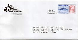 Entier Postal PAP Réponse Essonne Palaiseau Médecins Sans Frontière Autorisation 34004 N° Au Dos: 14P170 - Prêts-à-poster:Answer/Ciappa-Kavena