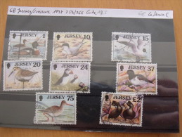 COLLECTION COMPLETE JERSEY OISEAUX 1998 8 TIMBRES DIFFERENTS - Collezioni & Lotti