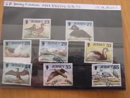 COLLECTION COMPLETE JERSEY OISEAUX 1999 8 TIMBRES DIFFERENTS - Collections, Lots & Series