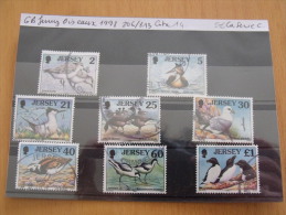 COLLECTION COMPLETE JERSEY OISEAUX 1998 8 TIMBRES DIFFERENTS - Collections, Lots & Series
