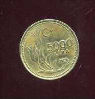 - MONNAIE TURQUIE . 5000 L. 1993 . - Turquia