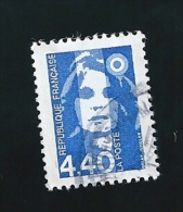 N° 2822 Marianne Du Bicentenaire 4.40 Bleu  Vert   France Oblitéré 1993 - 1989-1996 Marianne Du Bicentenaire