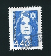 N° 2822 Marianne Du Bicentenaire 4.40 Bleu  Vert   France Oblitéré 1993 - 1989-1996 Bicentenial Marianne