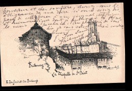 SUISSE Fribourg, Chapelle St Béat, Illustrée Demicheli, Ed Im Sand, Autographe, 1901 - Chapelle