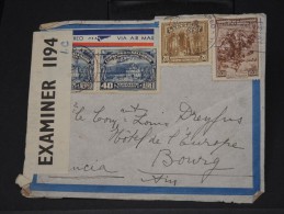 SALVADOR- LETTRE DE SAN SALVADOR POUR LA FRANCE AVEC CONTROLE POSTAL LOT P3326 - Salvador