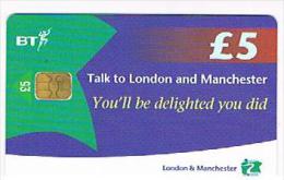 GRAN BRETAGNA (UNITED KINGDOM) - CHIP BT -  TALK TO LONDON AND MANCHESTER £ 5 EXP. 03.1999 (TIR.1500)  - RIF.8938 - BT Interne