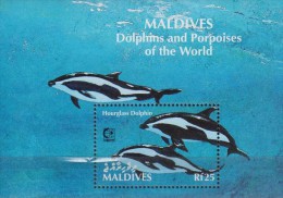 Maldives. 1995  Whales.Sheet.1v.Michel 331 MNH 21008 - Baleines