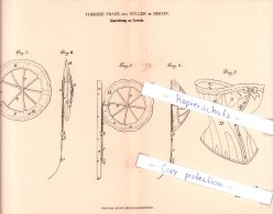 Original Patent - Therese Franz Geb. Müller In Berlin , 1882 , Einrichtung An Corsets , Corset , Korsett !!! - Vor 1900