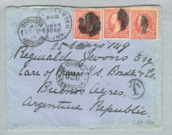 USA Pome?? Center Conn. 1898-08-08 Br.>BuenosAires A126yD - Briefe U. Dokumente