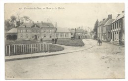 CPA  - FONTAINE LE DUN, PLACE DE LA MAIRIE - Seine Maritime 76 - Circulé 1905 -Edit. Vve Ed. M. - Fontaine Le Dun