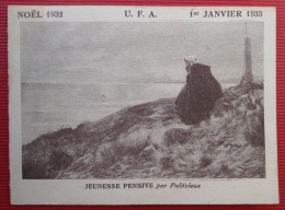 - LA SOCIETE DES FOYERS UNION FRANCO AMERICAINE - PETIT CALENDRIER - JEUNESSE PENSIVE - - Kleinformat : 1921-40