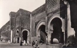Cpsm Maroc  Meknes   Bab Mansour (detail D Architecture - Meknès