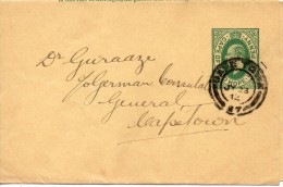 CAP DE BONNE ESPERANCE ENTIER POSTAL BANDE DE JOURNAL 1912 - Kaap De Goede Hoop (1853-1904)