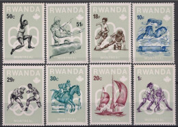 RWANDA 1976 - Jeux Olympiques De Montreal - 8 Val Neuf // Mnh - 1970-79: Ungebraucht