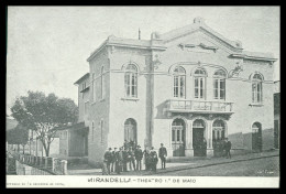 MIRANDELA - TEATRO - Theatro 1º De Maio  ( Ed. Francisco Ferreira ) Carte Postale - Bragança