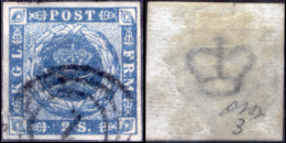 Danimarca-F0005 - 1854 - Y&T: N. 3 (o) - Privo Di Difetti Occulti. - Used Stamps