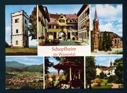 GERMANY  -  Schopfheim  Multi View  Used Postcard As Scans - Schopfheim