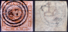 Danimarca-F0009 - 1854 - Y&T: N. 4 (o) - Privo Di Difetti Occulti. - Used Stamps