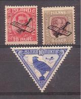 Iceland 1928 - 1930 - Airmail Stamps - Posta Aerea