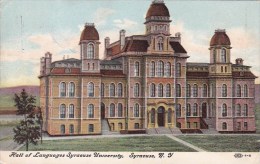 Hall Of Languages Syracuse University Sracuse New York 1911 - Syracuse