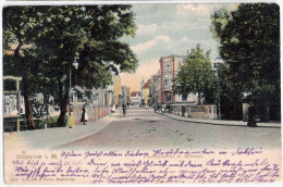 GÜSTROW Pferdemarkt M Brücke Belebt Radfahrer 18.7.1906 Gelaufen Verlag Reinicke & Rubin - Guestrow