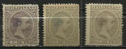 PHILIPPINES 1890 - KING ALPHONSE XIII - MH MINT LGHTLY HINGED - Philippinen