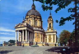 Torino - Superga - Basilica Superga - 16 - Formato Grande Viaggiata Mancante Di Affrancatura - Kirchen