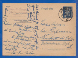 Deutschland; DDR; 12 Pf Pieck; Ganzsache 1952 Stempel Ilmenau - Postkarten - Gebraucht
