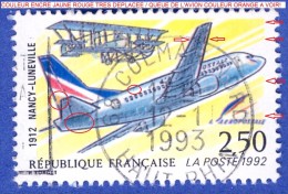 1992  N° 2778  AVIONS ANCIENS ET MODERNE EN VOL  12.11.1993   OBLITÉRÉ - Used Stamps