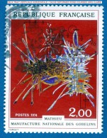 * 1974  N°  1813  TAPISSERIE  OBLITÉRÉ  YVERT TELLIER 1.00 € - Usati