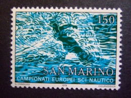 SAN MARINO 1979  EU CHAMPIONSHIP WATERSKIING  MICHEL 1181  MNH ** ( Q0302-008) - Waterski