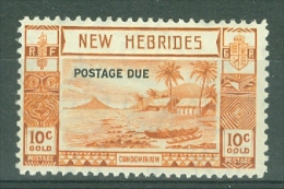 New Hebrides: 1938   Postage Due   SG D7   10c   MH - Unused Stamps