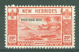 New Hebrides: 1938   Postage Due   SG D8   20c   MH - Unused Stamps
