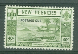 New Hebrides: 1938   Postage Due   SG D9   40c   MH - Nuevos