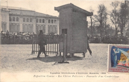 BOUCHES DU RHONE  13  MARSEILLE  EXPO ELECTRICITE 1908  EXPOSITION CANINE  LES CHIENS POLICIERS  JUSTICE POLICE - Electrical Trade Shows And Other