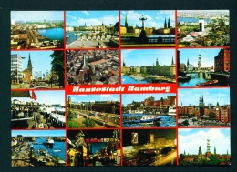 GERMANY  -  Hamburg  Multi View  Used Postcard As Scans - Harburg