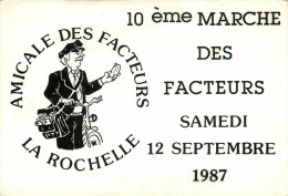 Poste & Facteurs - Facteur - Amicale Des Facteurs De La Rochelle - 10ème Marche 12 Septembre 1987 - état - Poste & Facteurs