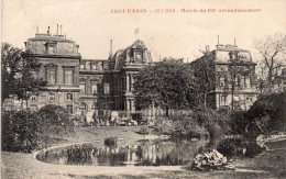 75 Paris Tout Paris Ecrit En Rouge Mairie Du 3 Eme Arrondissement Animée - Arrondissement: 03