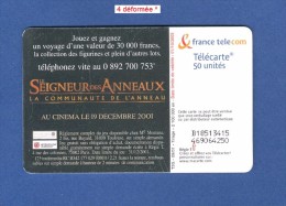 VARIÉTÉS 09 / 01  F1176   970  GEM2  SEIGNEUR DES ANNEAUX 2 YEUX OUVERTS   UTILISÉE - Fehldrucke