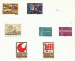 Yougoslavie N°1294 à 1298, 1300 à 1304 Cote 3.90 Euros - Used Stamps