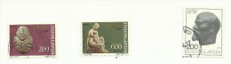 Yougoslavie N°1438 à 1440 Cote 3.20 Euros - Used Stamps
