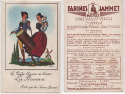 DROIT Jean - Les Vieilles Provinces De France "La Provence" - Tambourinaire - Pub Farines JAMMET   (9) - Droit