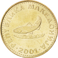 Monnaie, Macédoine, 2 Denari, 2001, SPL, Laiton, KM:3 - North Macedonia